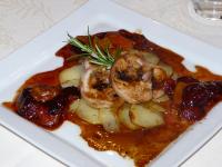 R�ble de lapin comte de Provence farci aux prunes pistolles