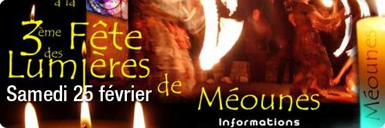 3�me F�te des lumi�res � M�ounes les Montrieux le 25 f�vrier