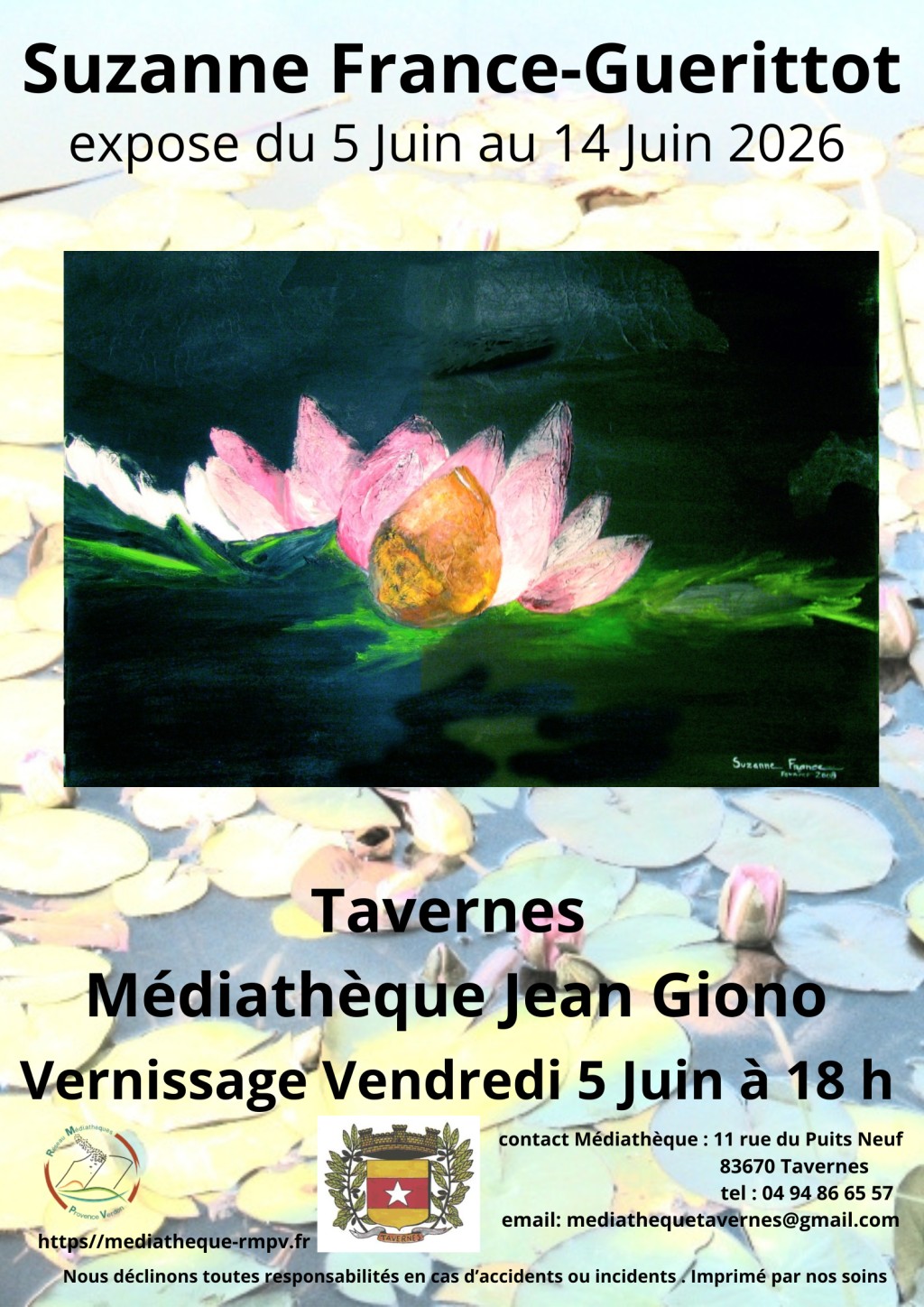 Vernissage de l'exposition de Suzanne France Guerittot