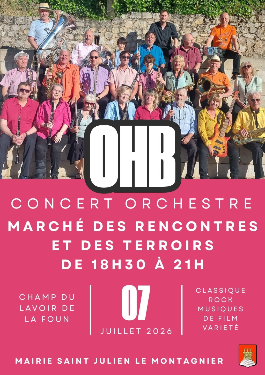 Concert : OHB - Orchestre | Marché des rencontres et des terroirs