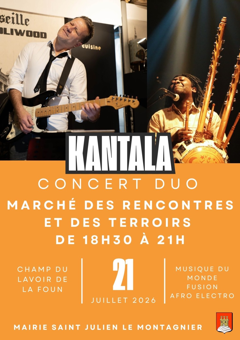 Concert : Kantala - Duo | Marché des rencontres et des terroirs