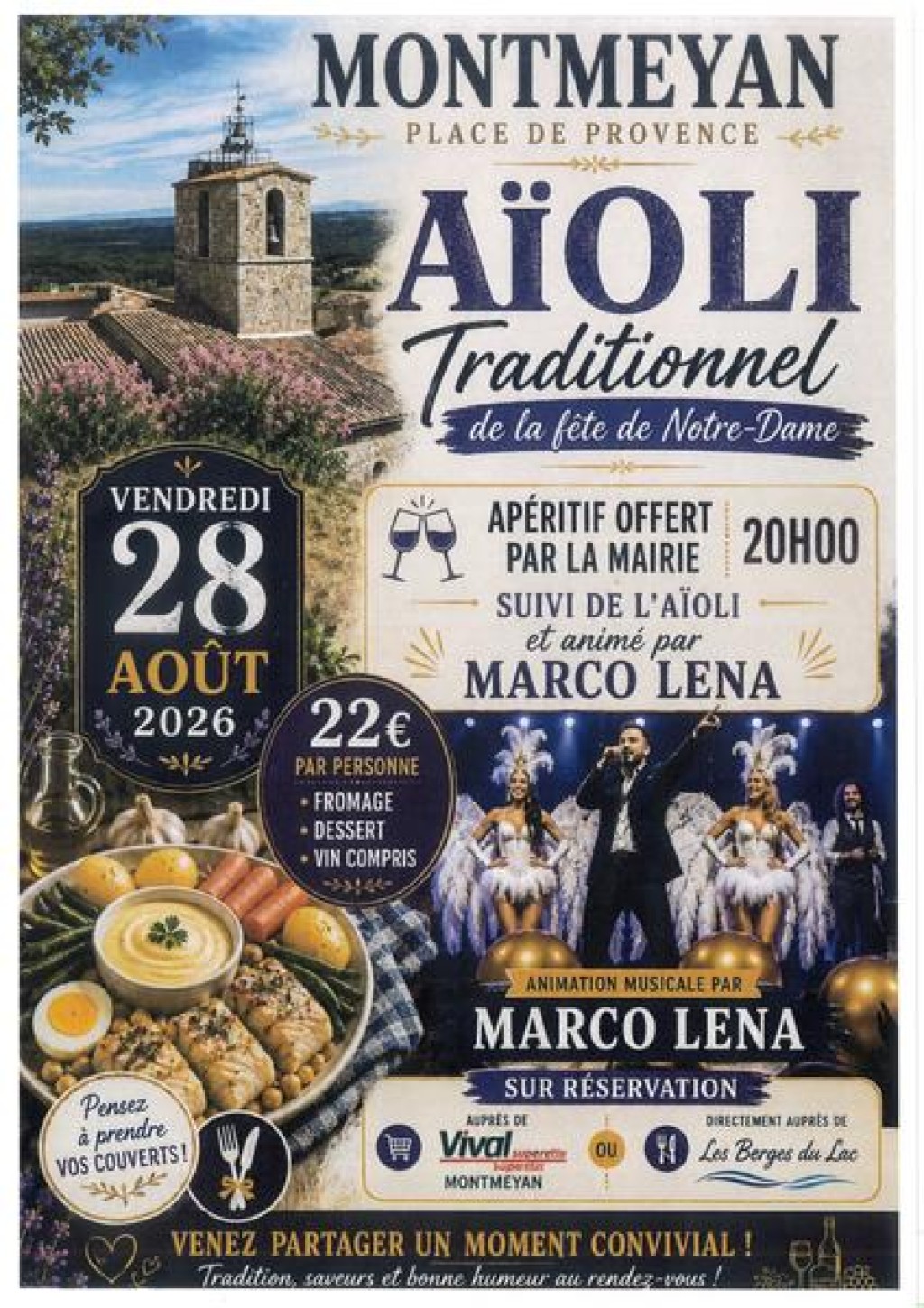 Repas : Aïoli | Fête votive de Notre Dame