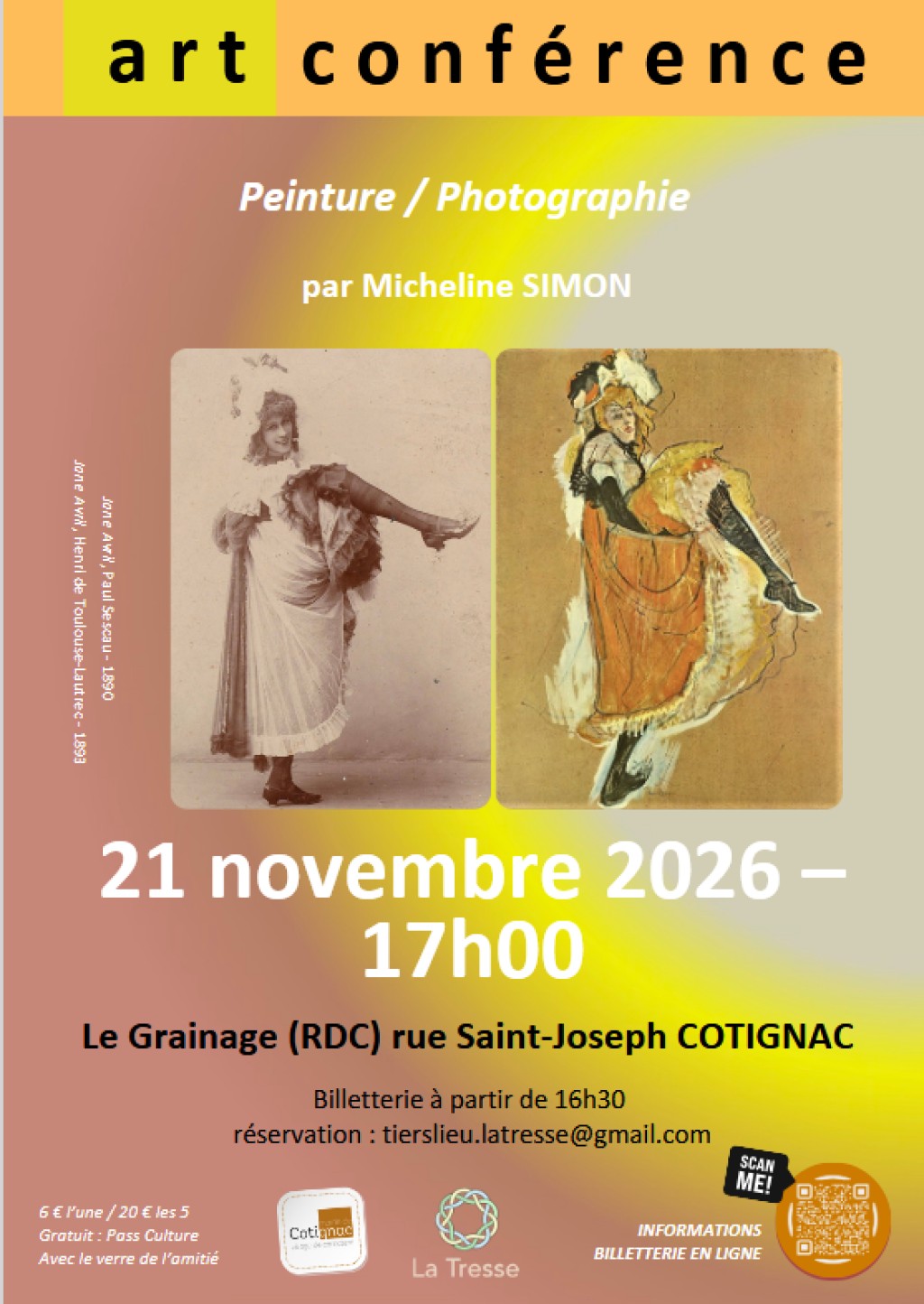 Conférence : Peinture - Photographie par Micheline Simon | Art conférence