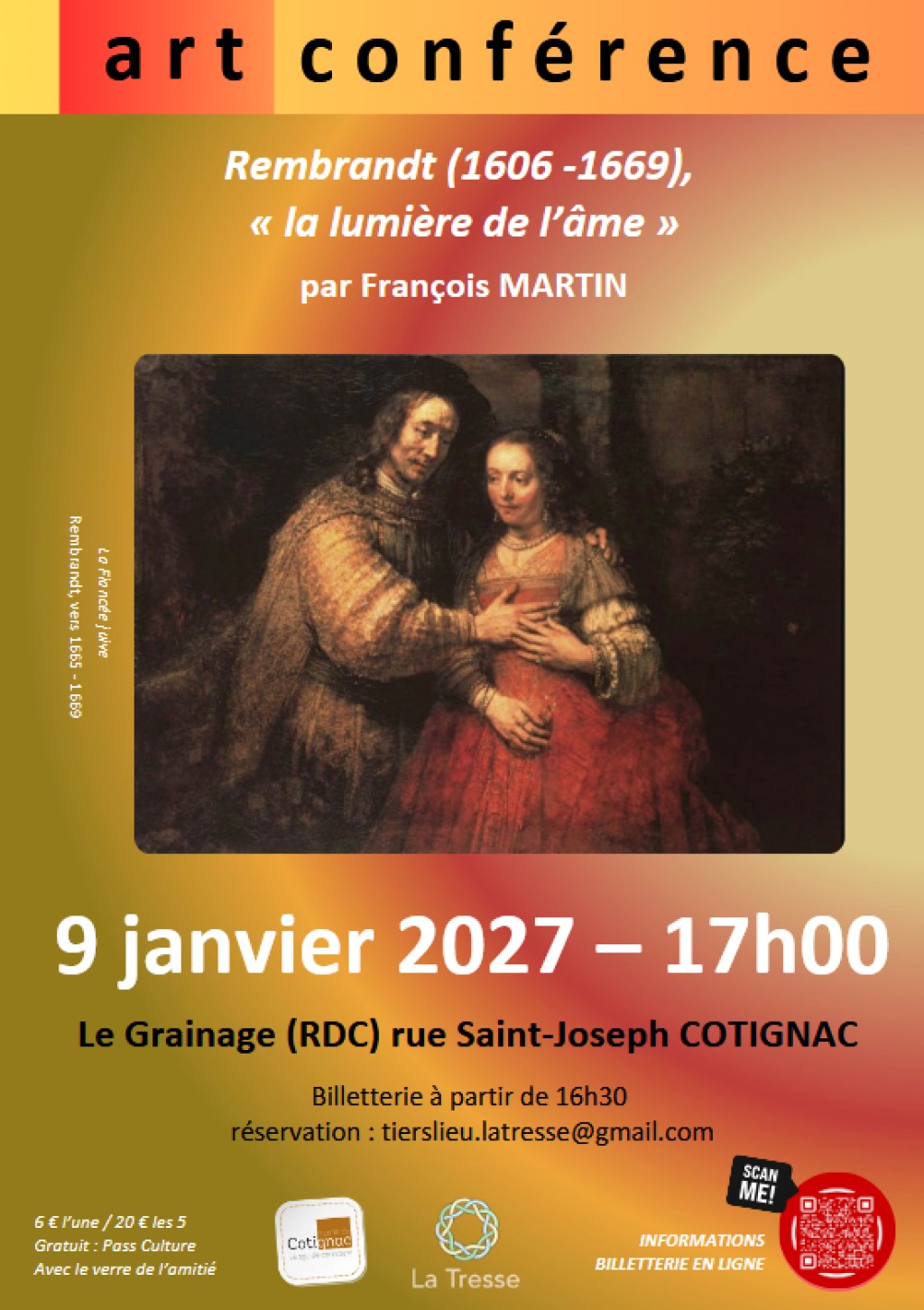 Conférence : Rembrandt (1606-1669) 