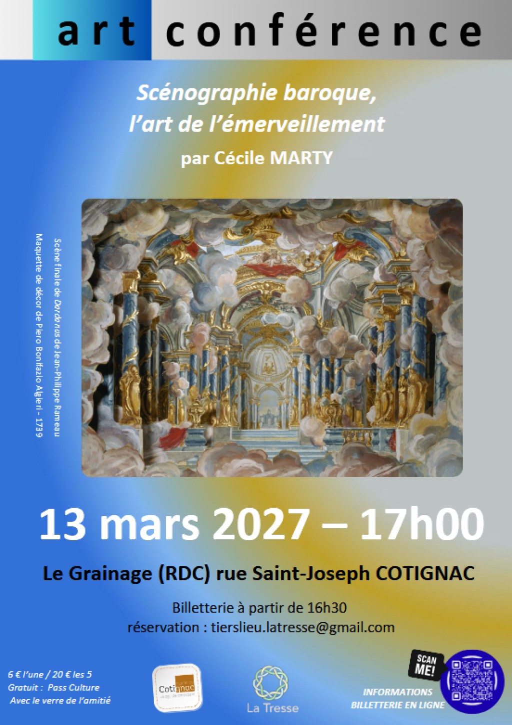 Conférence : Scénographie baroque, l'art de l'émerveillement par Cécile Marty | Art Conférence