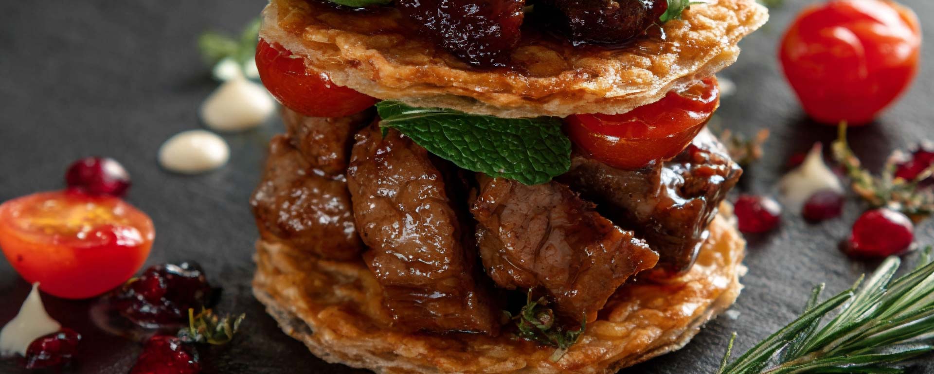 Mille-Feuilles d'Agneau aux senteurs de Provence 